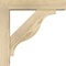 Ekena Millwork Funston Block Rough Sawn Bracket w/ Offset Brace, Douglas Fir, 4"W x 14"D x 14"H BKT0402X14X14FST05RDF - alternate 4